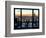 Window View, Empire State Building and One World Trade Center (1WTC), Manhattan, New York-Philippe Hugonnard-Framed Photographic Print