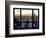 Window View, Empire State Building and One World Trade Center (1WTC), Manhattan, New York-Philippe Hugonnard-Framed Photographic Print