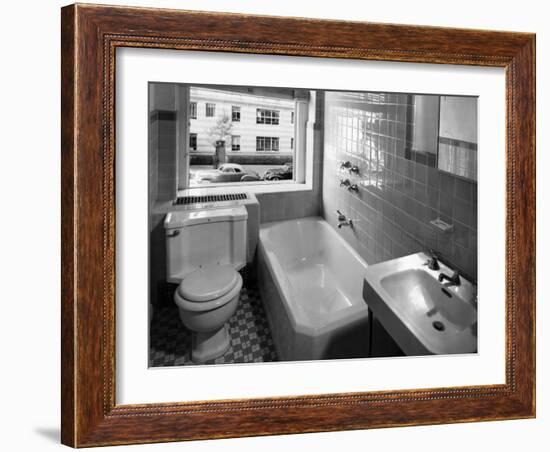 Window View from Earlier Modernized Bathroom-Philip Gendreau-Framed Photographic Print