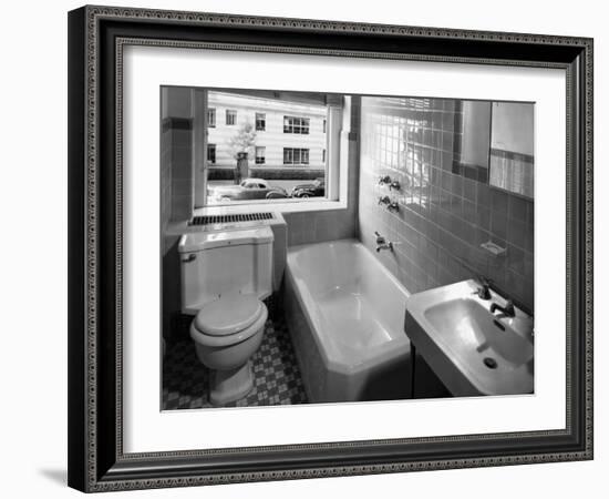 Window View from Earlier Modernized Bathroom-Philip Gendreau-Framed Photographic Print