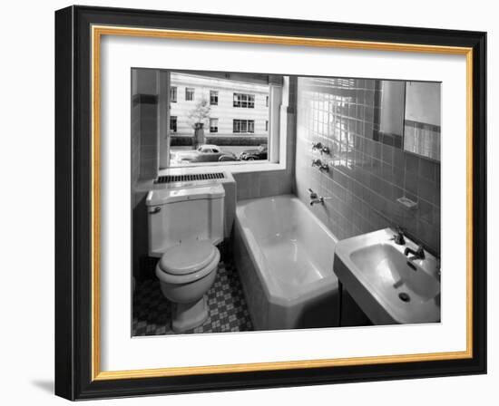 Window View from Earlier Modernized Bathroom-Philip Gendreau-Framed Photographic Print