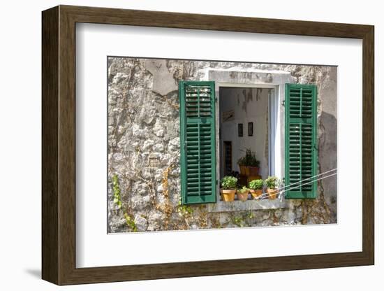 Window View - Kotor, Montenegro-Laura DeNardo-Framed Photographic Print