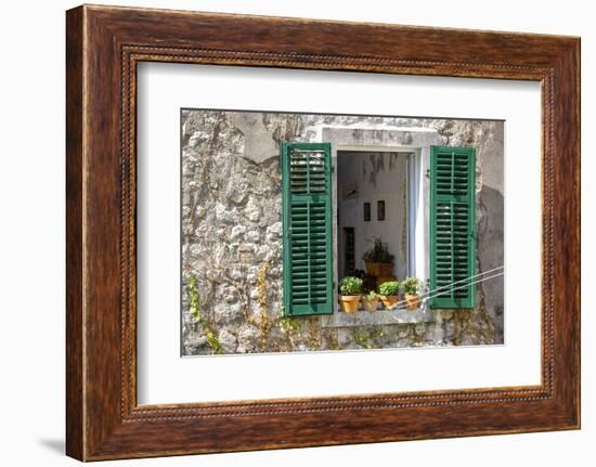 Window View - Kotor, Montenegro-Laura DeNardo-Framed Photographic Print