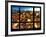 Window View, Landscape Manhattan City, Empire State Building, Manhattan, New York City-Philippe Hugonnard-Framed Photographic Print