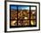 Window View, Landscape Manhattan City, Empire State Building, Manhattan, New York City-Philippe Hugonnard-Framed Photographic Print