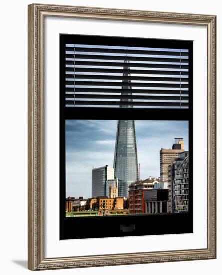 Window View of the Shard - City of London - UK - England - United Kingdom - Europe-Philippe Hugonnard-Framed Photographic Print