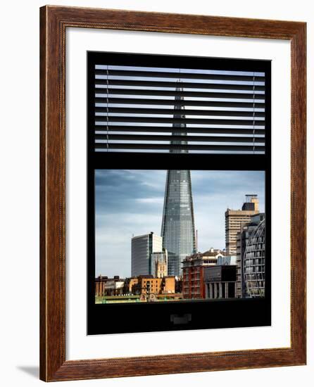 Window View of the Shard - City of London - UK - England - United Kingdom - Europe-Philippe Hugonnard-Framed Photographic Print