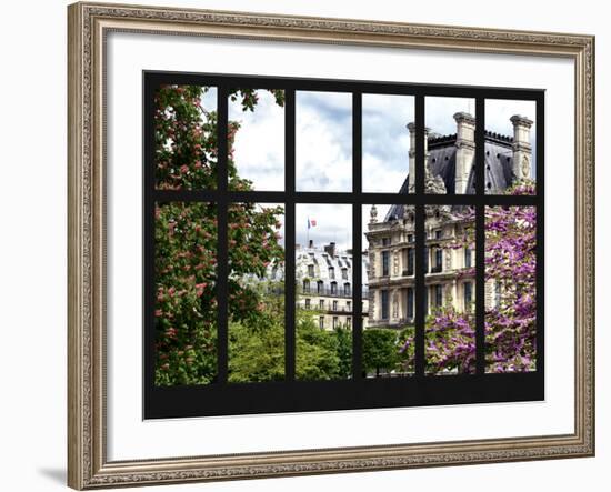 Window View - Parisian Architecture in the Spring - Paris - Ile de France - France - Europe-Philippe Hugonnard-Framed Photographic Print