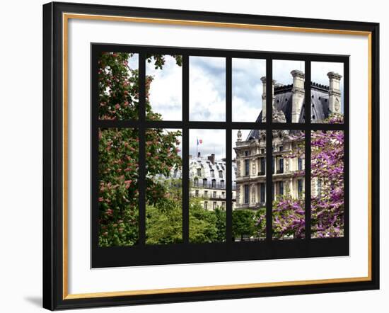 Window View - Parisian Architecture in the Spring - Paris - Ile de France - France - Europe-Philippe Hugonnard-Framed Photographic Print