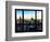 Window View, Skyline at Sunset, Midtown Manhattan, Hudson River, New York-Philippe Hugonnard-Framed Photographic Print