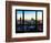 Window View, Skyline at Sunset, Midtown Manhattan, Hudson River, New York-Philippe Hugonnard-Framed Photographic Print