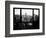 Window View, Skyscrapers and Empire State Building Views, Midtown Manhattan, Hudson River, New York-Philippe Hugonnard-Framed Photographic Print