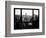 Window View, Skyscrapers and Empire State Building Views, Midtown Manhattan, Hudson River, New York-Philippe Hugonnard-Framed Photographic Print