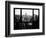 Window View, Skyscrapers and Empire State Building Views, Midtown Manhattan, Hudson River, New York-Philippe Hugonnard-Framed Photographic Print