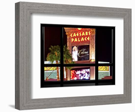 Window View, Special Series, Celine Dion, Caesars Palace, Las Vegas, Nevada, United States-Philippe Hugonnard-Framed Photographic Print