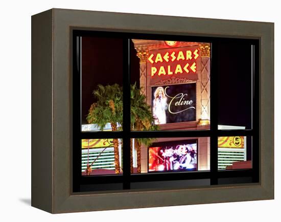 Window View, Special Series, Celine Dion, Caesars Palace, Las Vegas, Nevada, United States-Philippe Hugonnard-Framed Premier Image Canvas