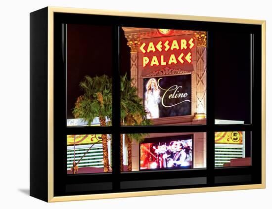 Window View, Special Series, Celine Dion, Caesars Palace, Las Vegas, Nevada, United States-Philippe Hugonnard-Framed Premier Image Canvas