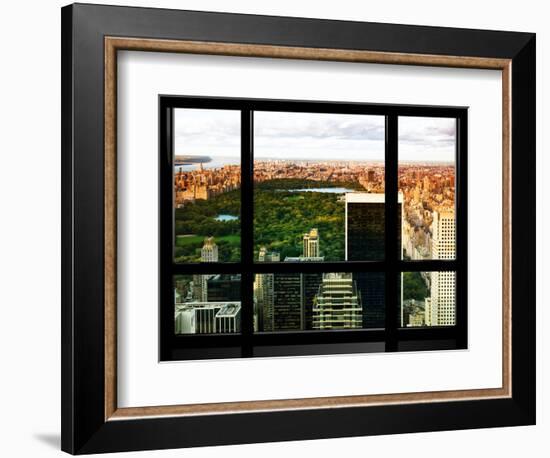 Window View, Special Series, Central Park, Sunset, Manhattan, New York City, United States-Philippe Hugonnard-Framed Photographic Print