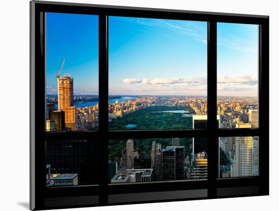 Window View, Special Series, Central Park, Sunset, Manhattan, New York, United States-Philippe Hugonnard-Mounted Photographic Print