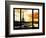 Window View, Special Series, Eiffel Tower and the Seine River at Sunset, Paris, France, Europe-Philippe Hugonnard-Framed Photographic Print