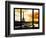 Window View, Special Series, Eiffel Tower and the Seine River at Sunset, Paris, France, Europe-Philippe Hugonnard-Framed Photographic Print