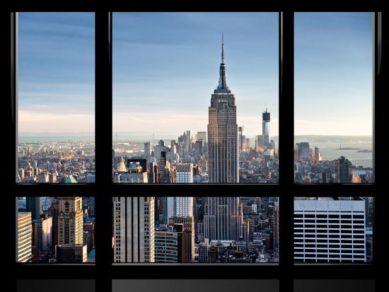 Window View Special Series Empire State Building Manhattan New York United States Photographic Print Philippe Hugonnard Art Com