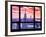 Window View, Special Series, Empire State Building View, Sunset, Manhattan, New York City, US-Philippe Hugonnard-Framed Photographic Print