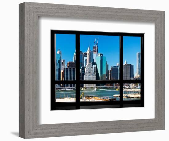 Window View, Special Series, Financial District, Manhattan, New York City, United States-Philippe Hugonnard-Framed Photographic Print