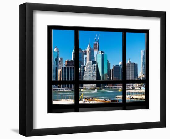 Window View, Special Series, Financial District, Manhattan, New York City, United States-Philippe Hugonnard-Framed Photographic Print