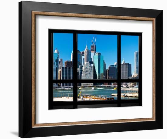 Window View, Special Series, Financial District, Manhattan, New York City, United States-Philippe Hugonnard-Framed Photographic Print