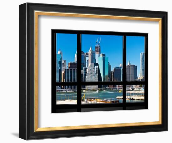 Window View, Special Series, Financial District, Manhattan, New York City, United States-Philippe Hugonnard-Framed Photographic Print