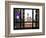 Window View, Special Series, Greenwich Village, Nyu Flag, Manhattan, New York City, US, USA-Philippe Hugonnard-Framed Photographic Print