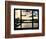 Window View, Special Series, Landscape View on Seine River and Eiffel Tower, Paris, France, Europe-Philippe Hugonnard-Framed Photographic Print