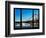 Window View, Special Series, Manhattan Bridge, Boat on East River, Manhattan, New York, US-Philippe Hugonnard-Framed Photographic Print