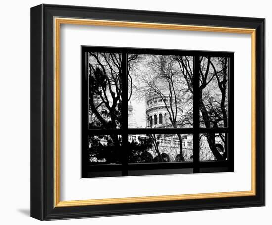 Window View, Special Series, Sacre-Cœur Basilica at Montmartre View, Paris-Philippe Hugonnard-Framed Photographic Print