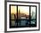 Window View, Special Series, Sunset, Empire State Building, Manhattan, New York, United States-Philippe Hugonnard-Framed Photographic Print