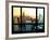 Window View, Special Series, Sunset, Empire State Building, Manhattan, New York, United States-Philippe Hugonnard-Framed Photographic Print