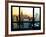 Window View, Special Series, Sunset, Empire State Building, Manhattan, New York, United States-Philippe Hugonnard-Framed Photographic Print