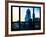 Window View, Special Series, Sunset Philly Skyscrapers View, Philadelphia, Pennsylvania, US, USA-Philippe Hugonnard-Framed Photographic Print