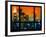 Window View, Special Series, the New Yorker Hotel, Empire State Building, Manhattan by Night, NYC-Philippe Hugonnard-Framed Photographic Print