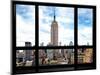 Window View, Special Series, Urban Skyline, Empire State Building, Midtown Manhattan, NYC-Philippe Hugonnard-Mounted Photographic Print