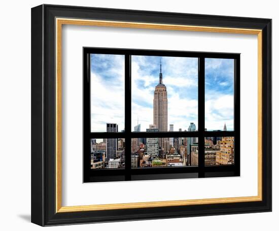 Window View, Special Series, Urban Skyline, Empire State Building, Midtown Manhattan, NYC-Philippe Hugonnard-Framed Photographic Print