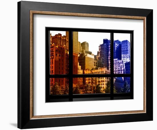 Window View, Special Series, World Trade Center, Buildings and Structures, Manhattan, NYC, US-Philippe Hugonnard-Framed Photographic Print