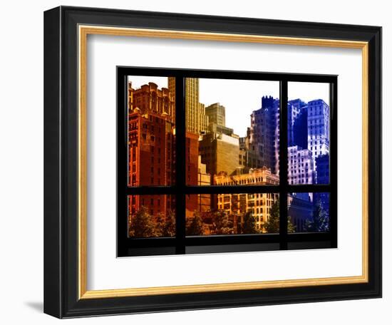 Window View, Special Series, World Trade Center, Buildings and Structures, Manhattan, NYC, US-Philippe Hugonnard-Framed Photographic Print