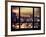 Window View, Urban Landscape by Night, Misty View, New Yorker Hotel View, Midtown Manhattan, NYC-Philippe Hugonnard-Framed Photographic Print