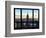 Window View, View Towards Downtown at Sunset, Manhattan, Hudson River, New York-Philippe Hugonnard-Framed Photographic Print