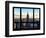 Window View, View Towards Downtown at Sunset, Manhattan, Hudson River, New York-Philippe Hugonnard-Framed Photographic Print