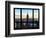 Window View, View Towards Downtown at Sunset, Manhattan, Hudson River, New York-Philippe Hugonnard-Framed Photographic Print