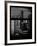 Window View with Venetian Blinds: 42nd Street with the Empire State Building and Times Square-Philippe Hugonnard-Framed Photographic Print