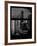 Window View with Venetian Blinds: 42nd Street with the Empire State Building and Times Square-Philippe Hugonnard-Framed Photographic Print